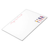 Gepersonaliseerd Boho Notitieblok (Schuin)