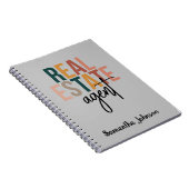 Gepersonaliseerd Boho Real Estate Agent Gift Notit Notitieboek (Rechterzijde)