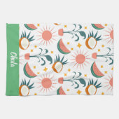 Gepersonaliseerd Boho stijl keukenhanddoeken (Horizontaal)
