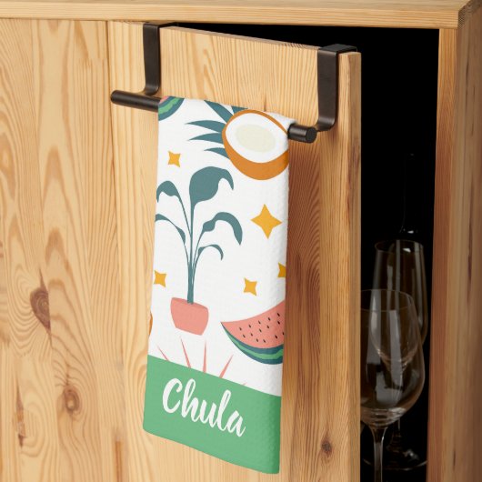 Gepersonaliseerd Boho stijl keukenhanddoeken (Derde Gevouwen)