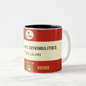 Gepersonaliseerd Boo Beer Book Hoesje - Cranberry Tweekleurige Koffiemok (Voorkant rechts)