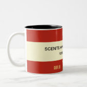 Gepersonaliseerd Boo Beer Book Hoesje - Cranberry Tweekleurige Koffiemok (Links)