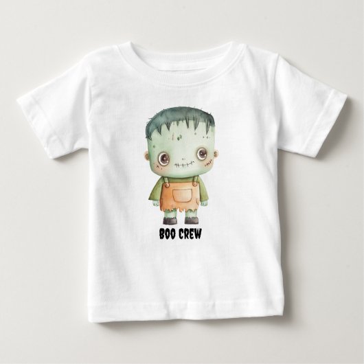 Gepersonaliseerd "Boo Crew" T-shirt met Frankenste (Voorkant)
