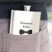 Gepersonaliseerd boog Stropdas Groomsmen gift Groo Flacon (Voorbeeld)
