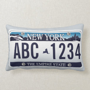 Gepersonaliseerd Bord oude New York Vehicle Licens Kussen