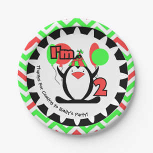 Gepersonaliseerd Bord pinguïn 2e verjaardag