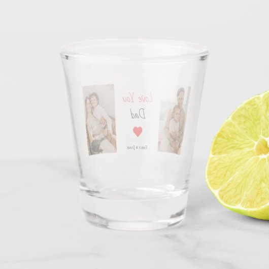 gepersonaliseerd borrelglas | Vaderdag Gift Shot Glas (Achterkant)