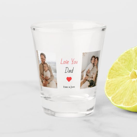 gepersonaliseerd borrelglas | Vaderdag Gift Shot Glas (Voorkant)