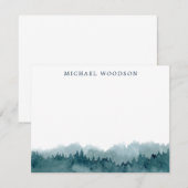 Gepersonaliseerd bos notitiekaartje (Voorkant / Achterkant)