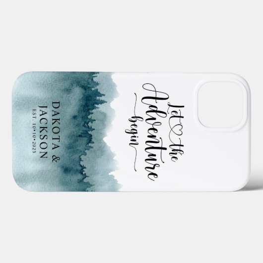 Gepersonaliseerd bosavontuur van Passen getrouwd Case-Mate iPhone Case (Achterkant (horizontaal))