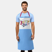 Gepersonaliseerd Bostin Dad Black Country Schort (Gedragen)