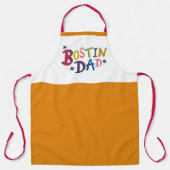 Gepersonaliseerd Bostin Dad Black Country Schort (Voorkant)