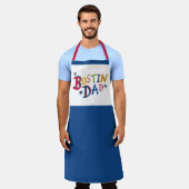 Gepersonaliseerd Bostin Dad Black Country Schort (Gedragen)