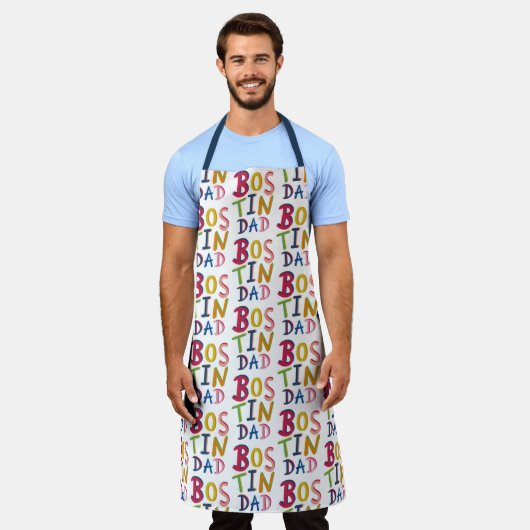 Gepersonaliseerd Bostin Dad Black Country Schort (Gedragen)