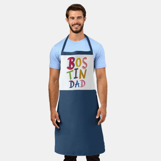 Gepersonaliseerd Bostin Dad Black Country Schort (Gedragen)
