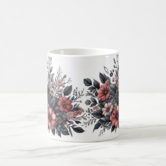 Gepersonaliseerd botanisch monogram koffiemok (Center)