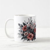 Gepersonaliseerd botanisch monogram koffiemok (Links)