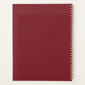 Gepersonaliseerd Bourgogne Notitieboek | Aangepast (Achterkant)