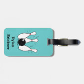 Gepersonaliseerd Bowling Bag-Label Bagagelabel (Achterkant horizontaal)
