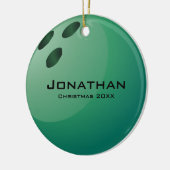 Gepersonaliseerd Bowling Ball-Ornament Keramisch Ornament (Links)