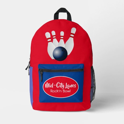 Gepersonaliseerd Bowling schoenentas rugzak (Voorkant)