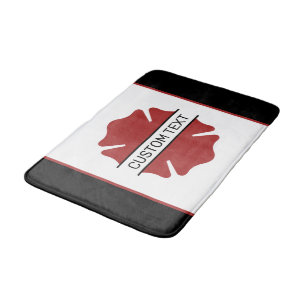 Gepersonaliseerd brandweerman rood Logo symbool Badmat