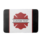 Gepersonaliseerd brandweerman rood Logo symbool Badmat (Voorkant)