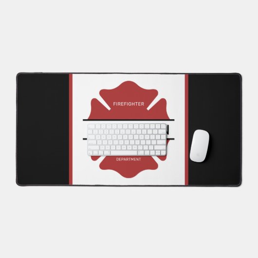 Gepersonaliseerd brandweerman rood Logo symbool Bureaumat (Keyboard & Muis)
