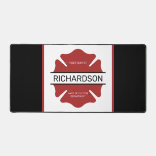 Gepersonaliseerd brandweerman rood Logo symbool Bureaumat