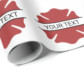 Gepersonaliseerd brandweerman rood Logo symbool Cadeaupapier (Rol Hoek)