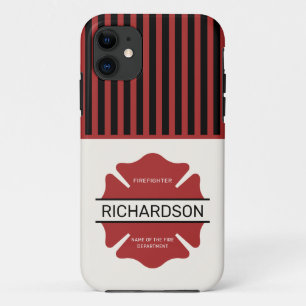 Gepersonaliseerd brandweerman rood Logo symbool Case-Mate iPhone Case