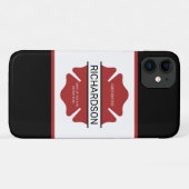 Gepersonaliseerd brandweerman rood Logo symbool Case-Mate iPhone Case (Achterkant (horizontaal))