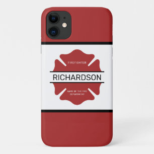 Gepersonaliseerd brandweerman rood Logo symbool Case-Mate iPhone Case