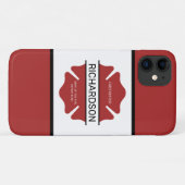 Gepersonaliseerd brandweerman rood Logo symbool Case-Mate iPhone Case (Achterkant (horizontaal))