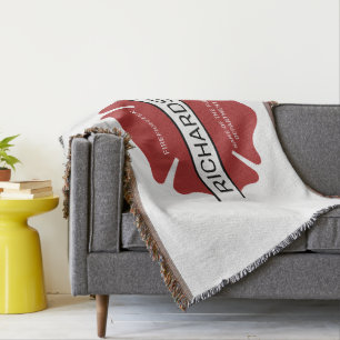 Gepersonaliseerd brandweerman rood Logo symbool Deken