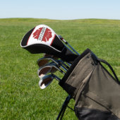 Gepersonaliseerd brandweerman rood Logo symbool Golfheadcover (Insitu)