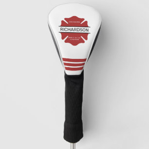 Gepersonaliseerd brandweerman rood Logo symbool Golfheadcover