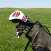Gepersonaliseerd brandweerman rood Logo symbool Golfheadcover (Insitu)