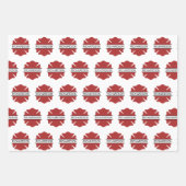 Gepersonaliseerd brandweerman rood Logo symbool Inpakpapier Vel (Voorkant)