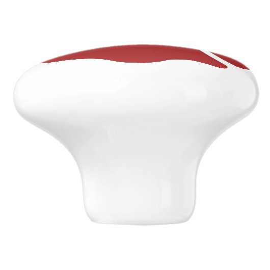 Gepersonaliseerd brandweerman rood Logo symbool Keramische Knop (Zijkant)