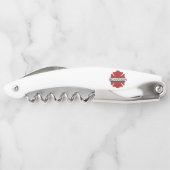 Gepersonaliseerd brandweerman rood Logo symbool Kurkentrekker (Achterkant)