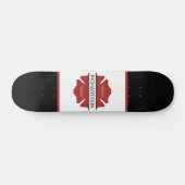 Gepersonaliseerd brandweerman rood Logo symbool Persoonlijk Skateboard (Horizontaal)
