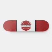 Gepersonaliseerd brandweerman rood Logo symbool Persoonlijk Skateboard (Horizontaal)