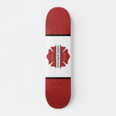 Gepersonaliseerd brandweerman rood Logo symbool Persoonlijk Skateboard (Voorkant)