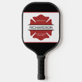 Gepersonaliseerd brandweerman rood Logo symbool Pickleball Paddle (Voorkant)