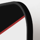 Gepersonaliseerd brandweerman rood Logo symbool Pickleball Paddle (Links Detail)