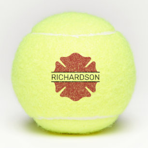 Gepersonaliseerd brandweerman rood Logo symbool Tennisballen