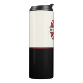 Gepersonaliseerd brandweerman rood Logo symbool Thermosbeker (Gedraaid links)