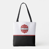 Gepersonaliseerd brandweerman rood Logo symbool Tote Bag (Achterkant)