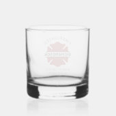 Gepersonaliseerd brandweerman rood Logo symbool Whisky Glas (Achterkant)